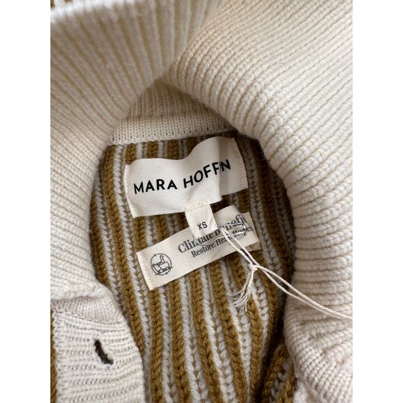 Mara Hoffman Size XS Juliana Sweater Cream & Raw Sienna Climate Beneficial Wool - Picture 15 of 16